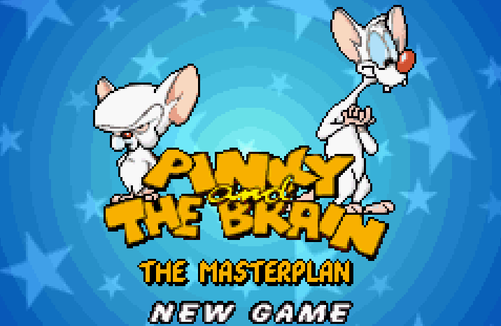 Pinky and the Brain The Masterplan Title Screen